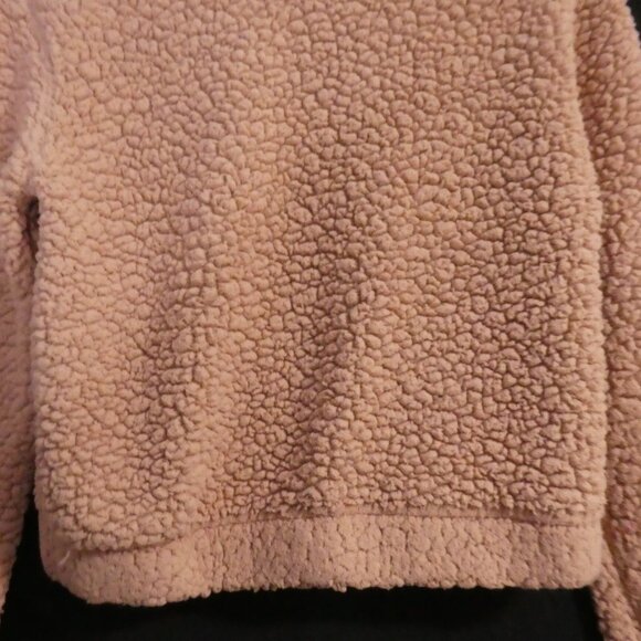GARAGE | xs - extra small | Copper Brown Partial Zip-Up Teddy Pullover Sweater - Picture 14 of 15